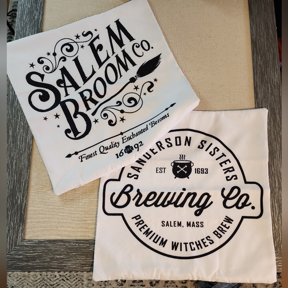 Old Salem Witchcraft Pillow Covers 2 Pack.
